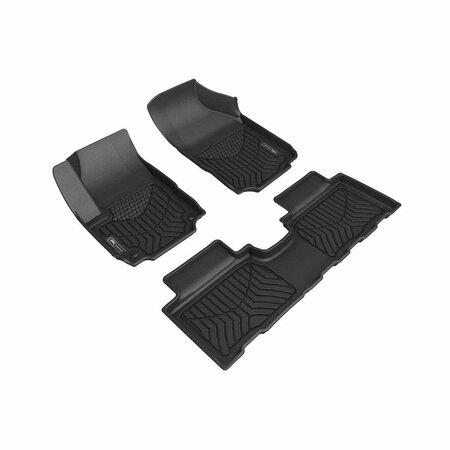 3D MAXPIDER Chevrolet Equinox Floor Mat for 2018-2022 Maxtrac R1 & R2 Black A5CH08501809